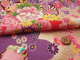 Court Carriages among Waves - Red/Purple (Length) 1=0.25yard
