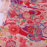 Floral Noshi Bundles & Lucky Mallets - Red (Length) 1=0.25yard