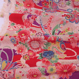 Floral Noshi Bundles & Lucky Mallets - Red (Length) 1=0.25yard