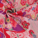 Floral Noshi Bundles & Lucky Mallets - Red (Length) 1=0.25yard