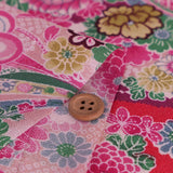Floral Noshi Bundles & Lucky Mallets - Pink/Adzuki Red (Length) 1=0.25yard