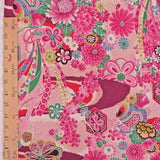 Floral Noshi Bundles & Lucky Mallets - Pink/Adzuki Red (Length) 1=0.25yard