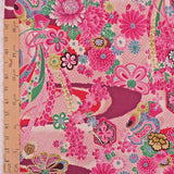 Floral Noshi Bundles & Lucky Mallets - Pink/Adzuki Red (Length) 1＝0.25yard