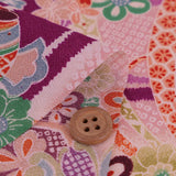 Floral Noshi Bundles & Lucky Mallets - Purple (Length) 1=0.25yard