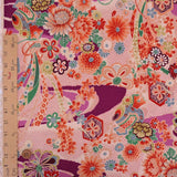 Floral Noshi Bundles & Lucky Mallets - Purple (Length) 1=0.25yard