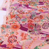 Floral Noshi Bundles & Lucky Mallets - Purple (Length) 1=0.25yard
