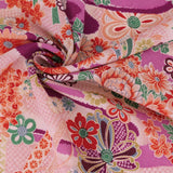 Floral Noshi Bundles & Lucky Mallets - Purple (Length) 1=0.25yard