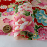 Floral Court Carriages & Balls - Red (Length) 1=0.25yard