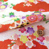 Floral Court Carriages & Balls - Orange (Length) 1=0.25yard