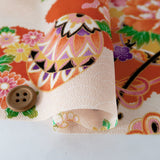 Floral Court Carriages & Balls - Orange (Length) 1=0.25yard