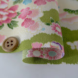 Floral Court Carriages & Balls - Yellow-Green (Length) 1=0.25yard
