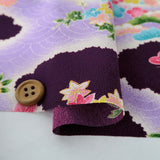 Floral Court Carriages & Balls - Purple (Length) 1=0.25yard