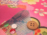 Elegant Ume and Cherry Blossoms on Pink (Length) 1=0.25yard