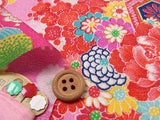 Peacocks and Flowers on Pink (Length) 1=0.25yard