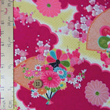 Fans and Flowers on Wine (Length) 1=0.25yard