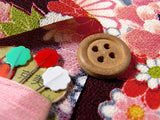 Flowers on Water - Azuki Red (Length) 1=0.25yard