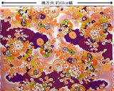 Flowers on Water - Purple (Length) 1=0.25yard