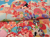Flowers on Water - Light Blue (Length) 1=0.25yard