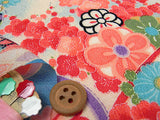Flowers on Water - Light Blue (Length) 1=0.25yard