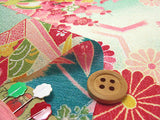 Traditional Crane Pattern on Blue (Length) 1=0.25yard