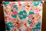 Traditional Crane Pattern on Blue (Length) 1=0.25yard