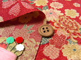 Flower Collection - Red (Length) 1=0.25yard