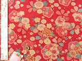 Flower Collection - Red (Length) 1=0.25yard