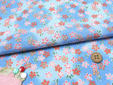 Cherry Blossoms in the Moonlight - Light Blue (Length) 1=0.25yard