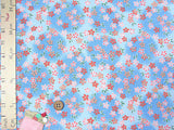 Cherry Blossoms in the Moonlight - Light Blue (Length) 1=0.25yard