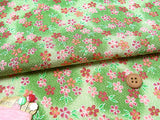 Cherry Blossoms in the Moonlight - Yellow-Green (Length) 1=0.25yard