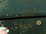 Gold Cherry and Grass - Dark Green (Length) 1=0.25yard