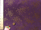 Gold Cherry and Grass - Purple (Length) 1=0.25yard