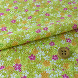 Japanese Garden in Spring & Autumn - Yellow-Green (Length) 1=0.25yard