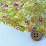 Japanese Garden in Spring & Autumn - Yellow-Green (Length) 1=0.25yard