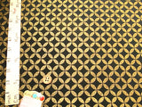 Metallic Shippo Pattern - Black/Gold (Length) 1=0.25yard