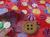 Small Temari Balls - Red (Length) 1=0.25yard