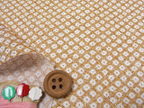 Kanoko Dots on Gold (Length) 1=0.25yard