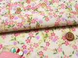 Hazy Cherry Blossoms in Cream (Length) 1=0.25yard