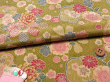 Flower Collection - Green Tea (Length) 1=0.25yard