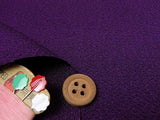 Chirimen - Dark Purple (Length) 1=0.25yard
