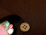 Pre-Cut Chirimen - Chestnut