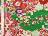 Imperial Brilliant Scene on Green (Length) 1=0.25yard