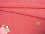Dotted Wavy Pattern - Red (Length) 1=0.25yard