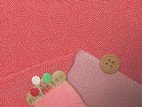 Dotted Wavy Pattern - Red (Length) 1=0.25yard