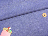 Dotted Wavy Pattern - Navy (Length) 1=0.25yard
