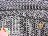 Traditional Wave Pattern - Black (Length) 1=0.25yard