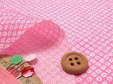 Kanoko Dots on Pink (Length) 1=0.25yard