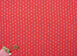 Modern Star Pattern - Red (Length) 1=0.25yard