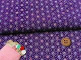 Modern Star Pattern - Purple (Length) 1=0.25yard