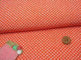 Kanoko Dots on Orange (Length) 1=0.25yard